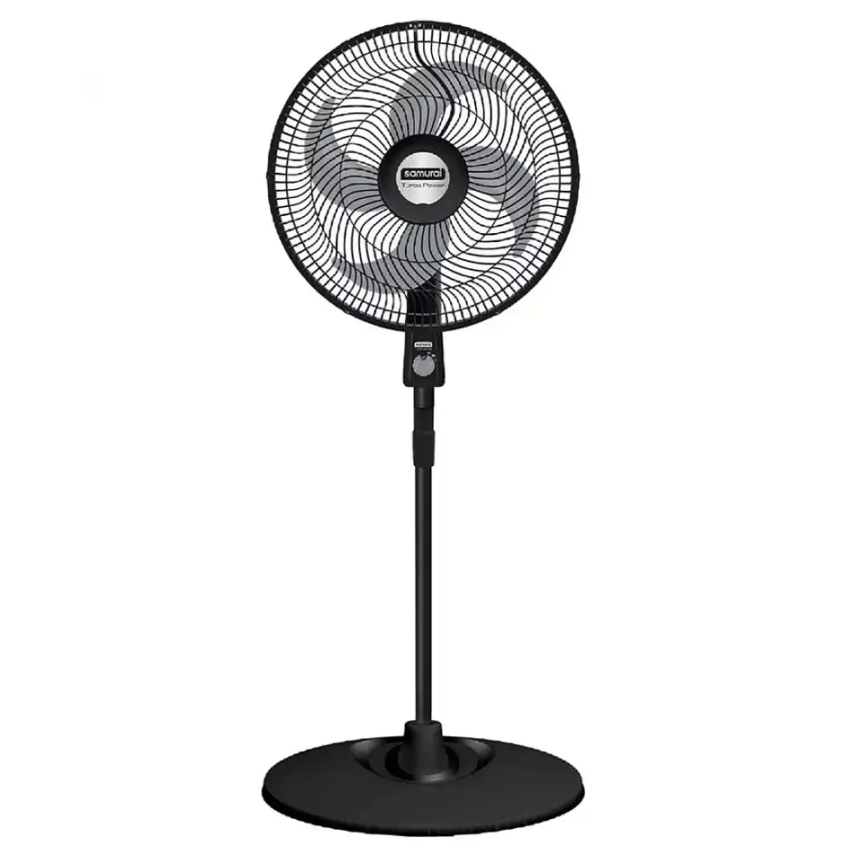 Ventilador Turbo Power Pedestal Negro / Samurai 1