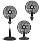 Ventilador Samurai Turbo Silence Maxx 3 en 1, 3 Velocidades, Negro - Miniatura 1