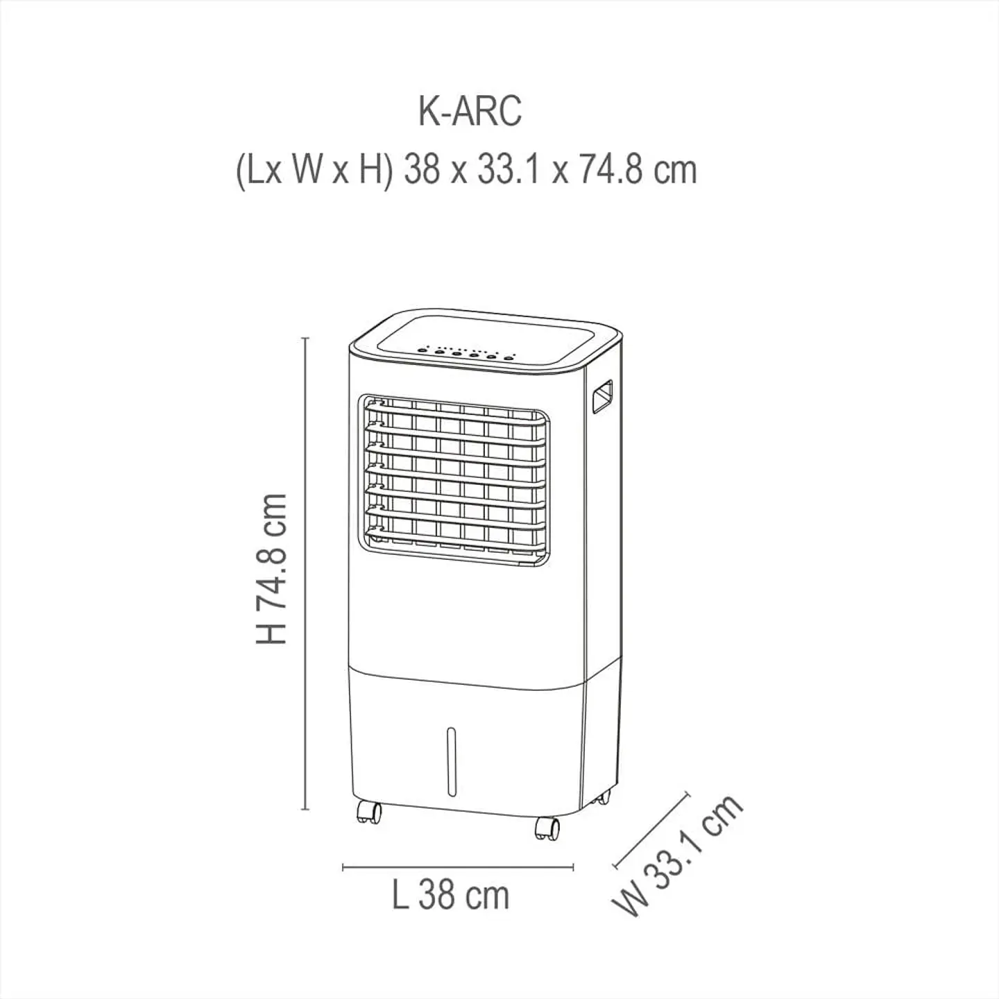 Enfriador De Aire Kalley K Arc Blanco 5