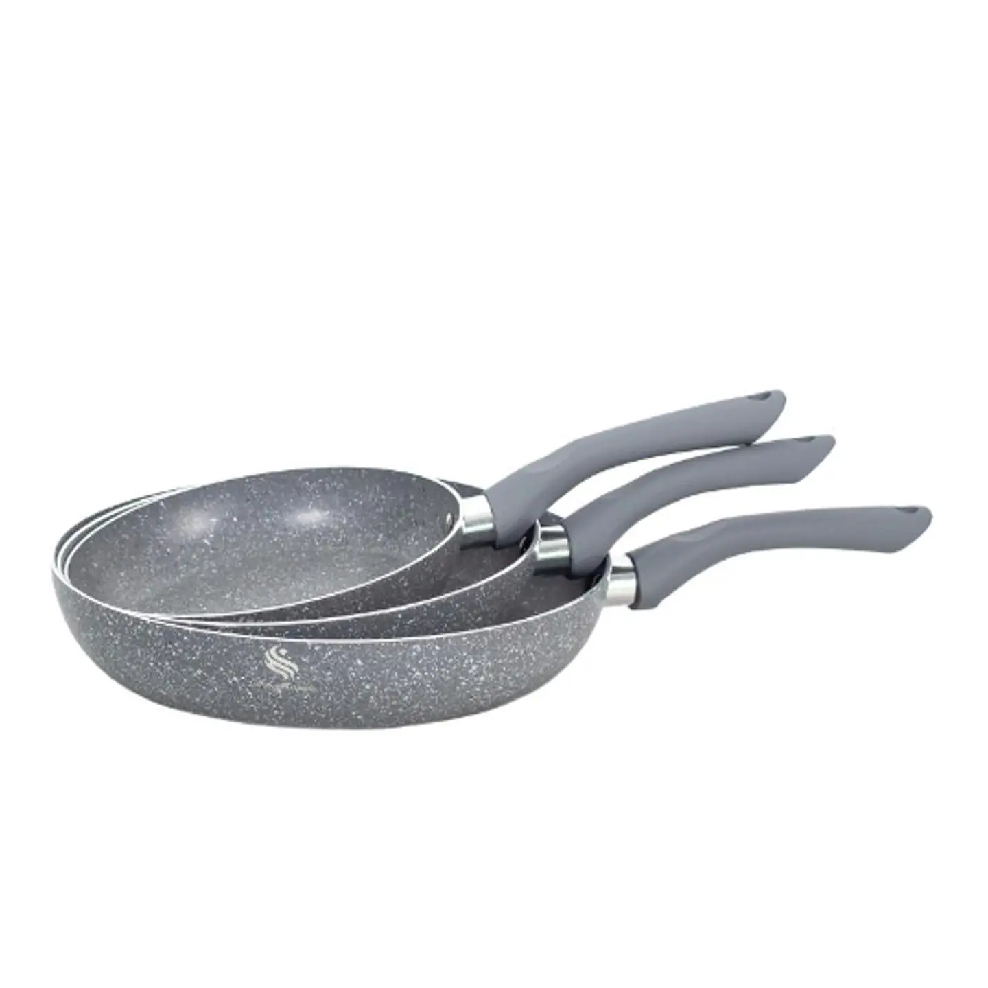 Sartenes X6 Piezas En Mármol Gris 3