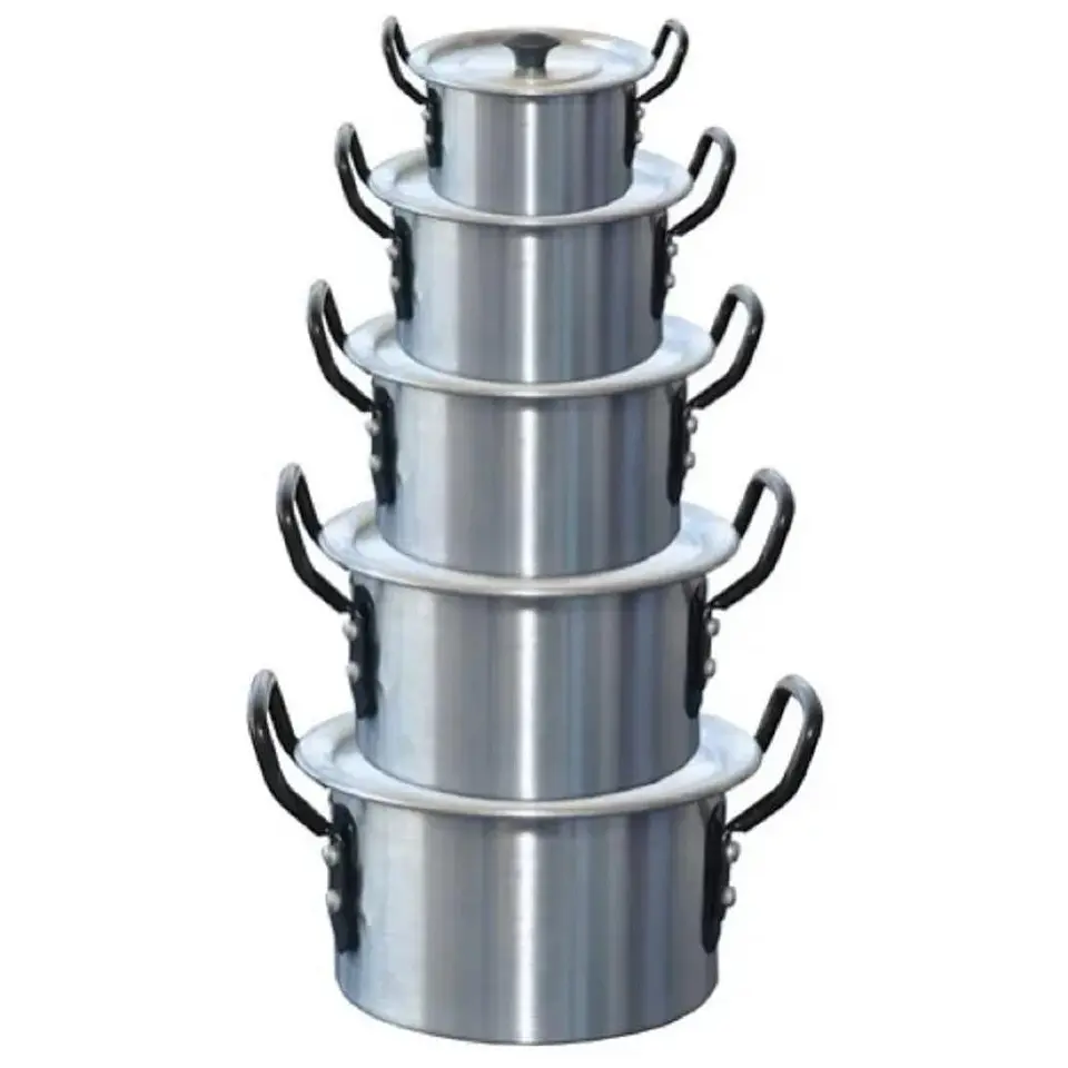 Juego De Ollas Bateria De Ollas 5 Piezas En Aluminio 1