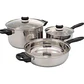 Juego De Bateria En Acero Inoxidable Olla De 24 Cm Perol De 18 Cm Sarten De 24 Cm - Miniatura 1