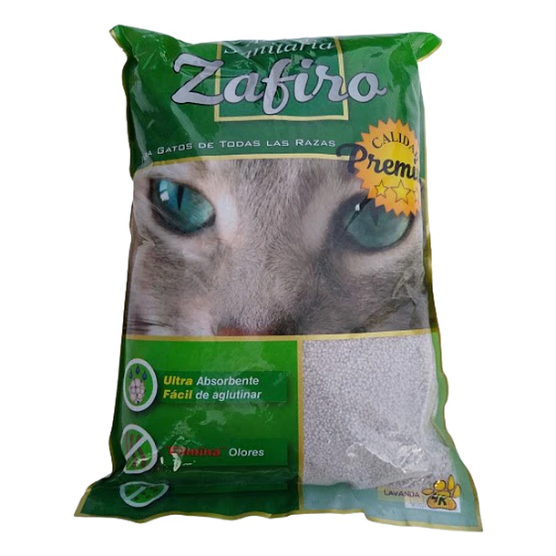 Arena Sanitaria Aglutinante Zafiro Lavanda 24KG 1