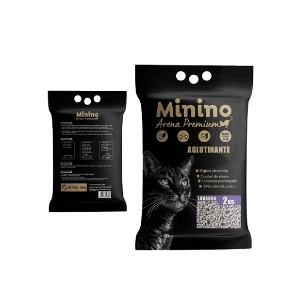 Arena Minino Lavanda 2KG Aglutinante 1