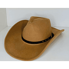 SEMI  NUEVO Sombrero Cowboy de Paño  3