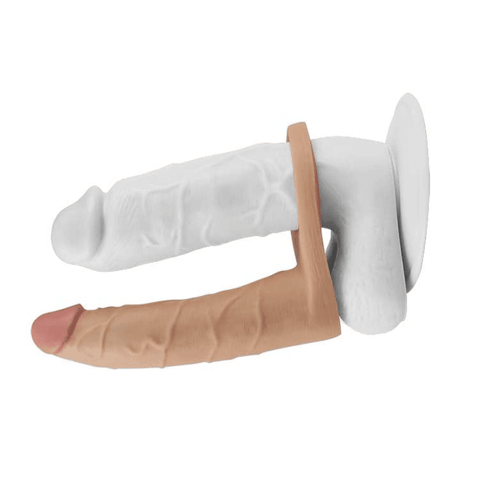 Dildo para Doble Penetración con Bala Vibradora