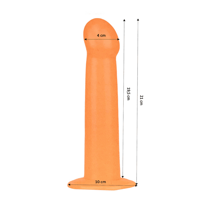 Dildo Consolador Durazno Flexible 21 cm