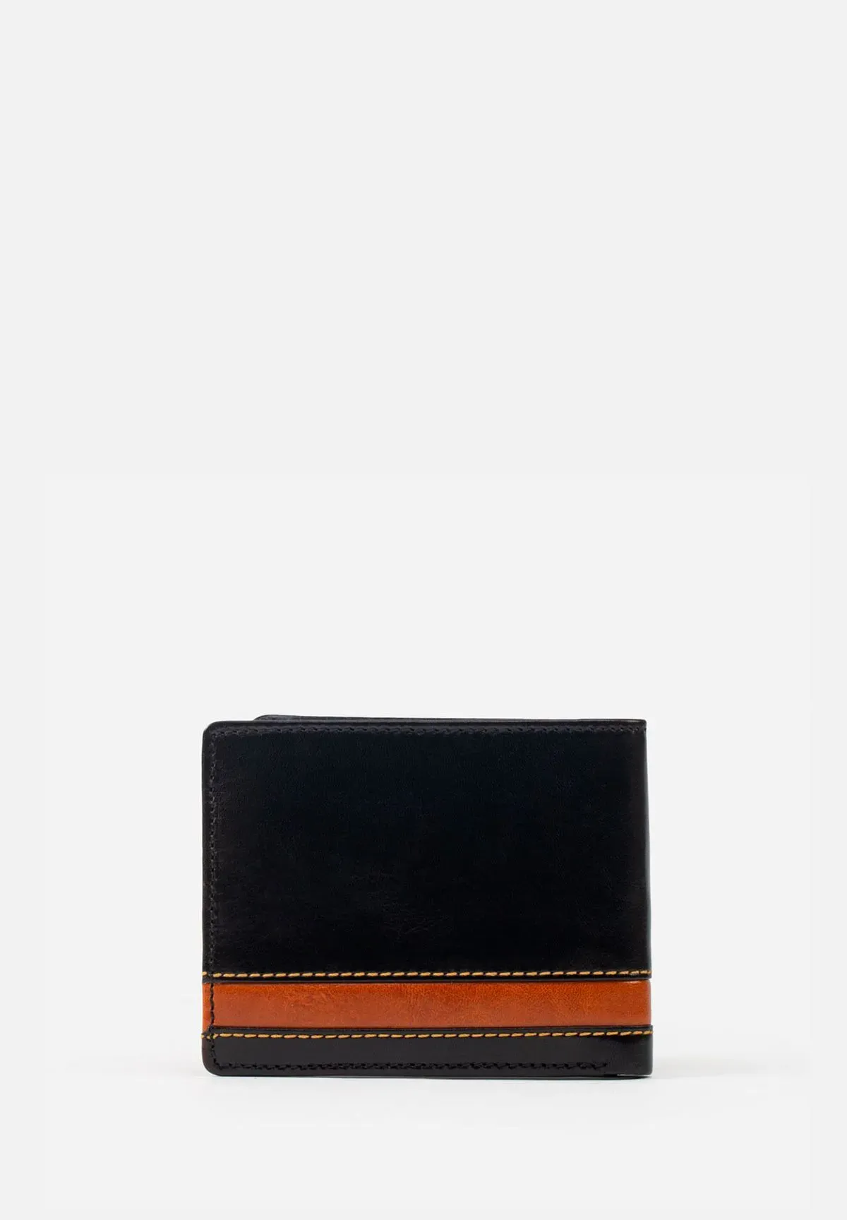 Exclusive BILLETERA DE ESTILO CASUAL EN CUERO ITALIANO Y DETALLES EN CONTRASTE 2