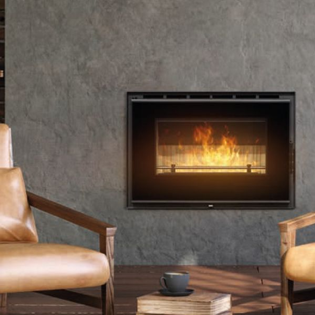 Elos 98 Vitrus - Insertable con Ventilación a Leña (10 kW) 1