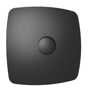 Extractor de Baño frontal negro Mundofan Black-MU 4T temporizador 