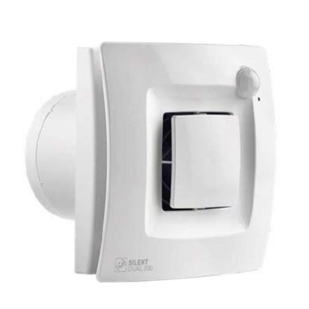 Extractor de Baño Frontal Blanco S&P Silent - Dual 1