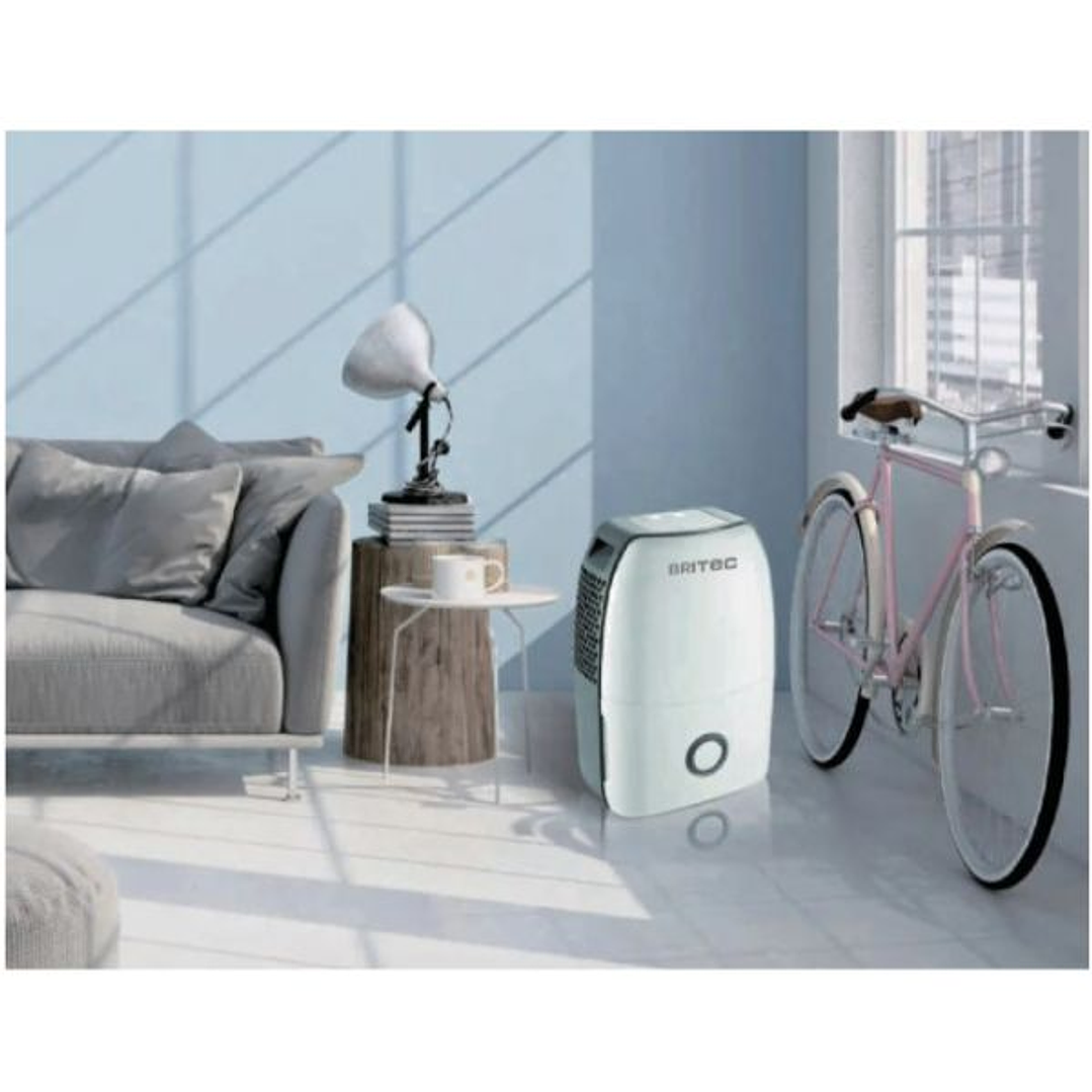 Deshumidificador Portátil Residencial BRITEC Fancy 16 – 16L/día, Blanco 1