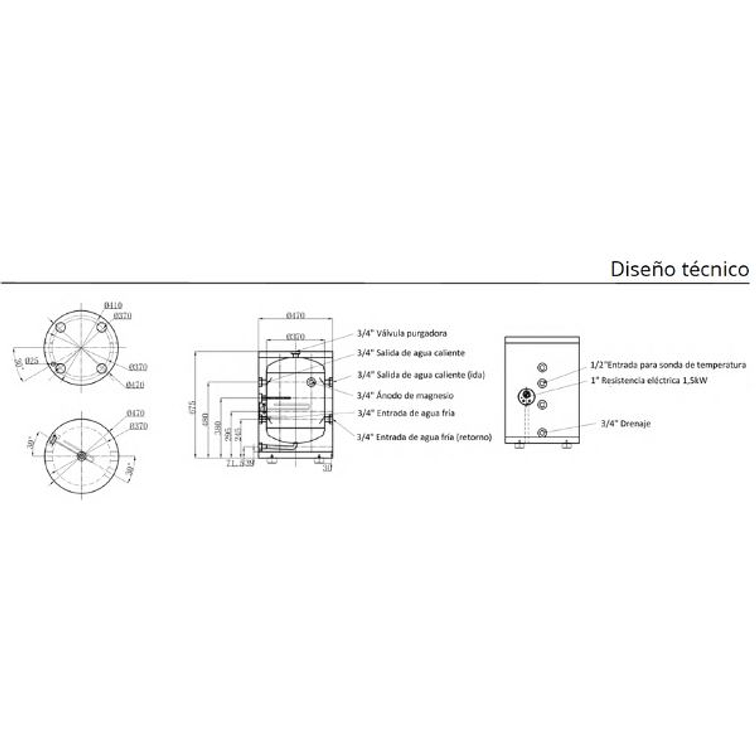 Depósito de Inercia TI-50L  3