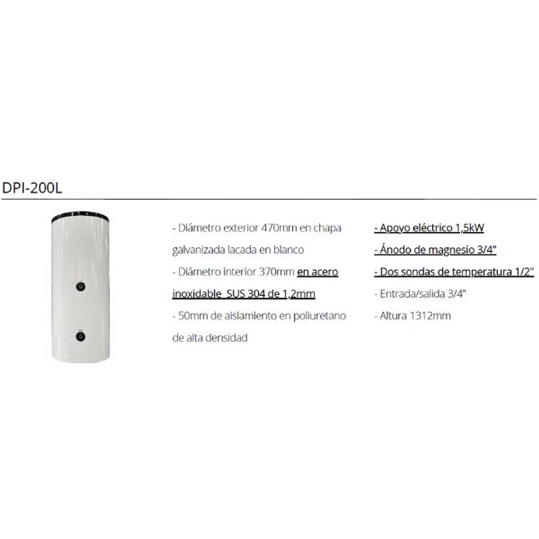 Depósito de Inercia DPI-200L  2