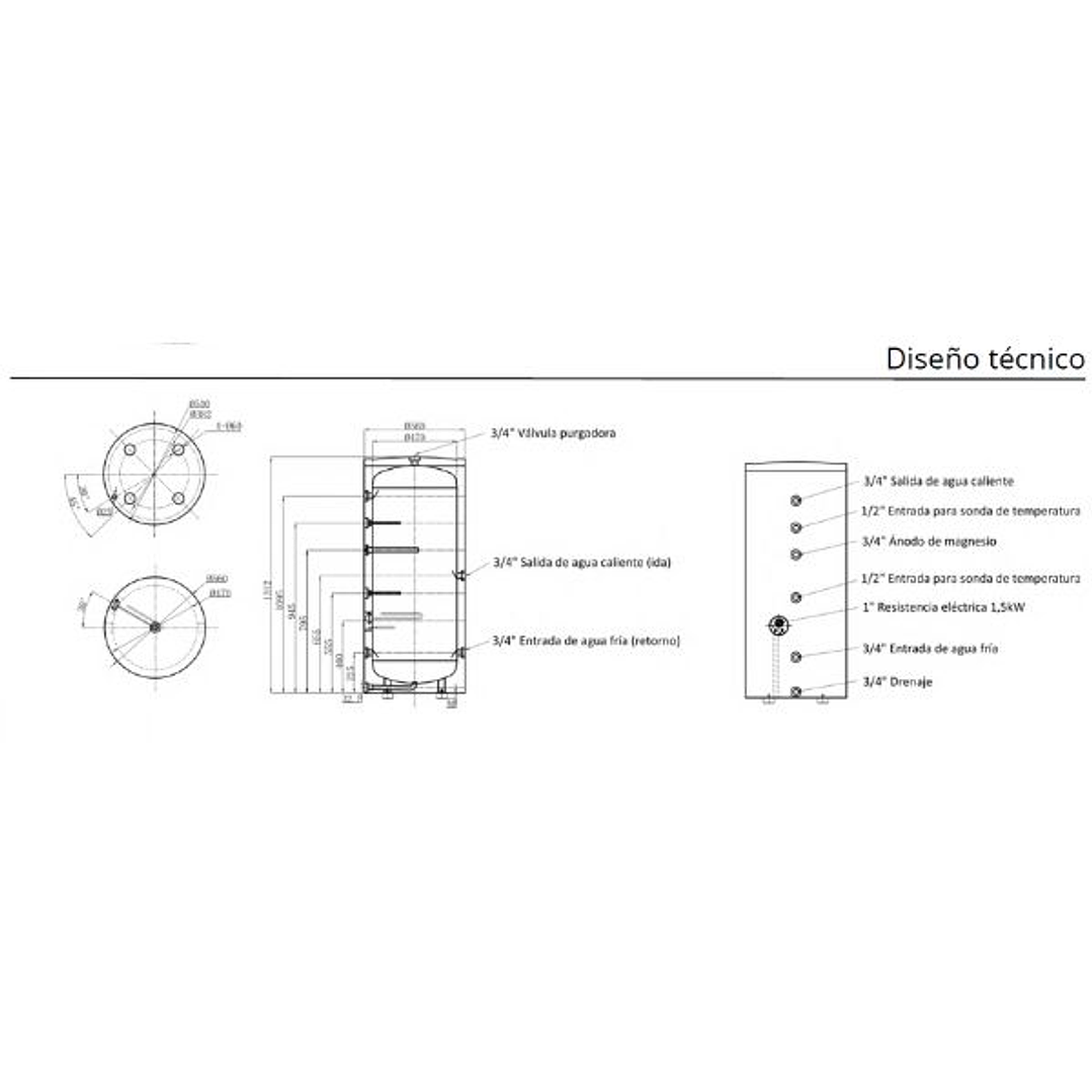 Depósito de Inercia DPI-200L  3