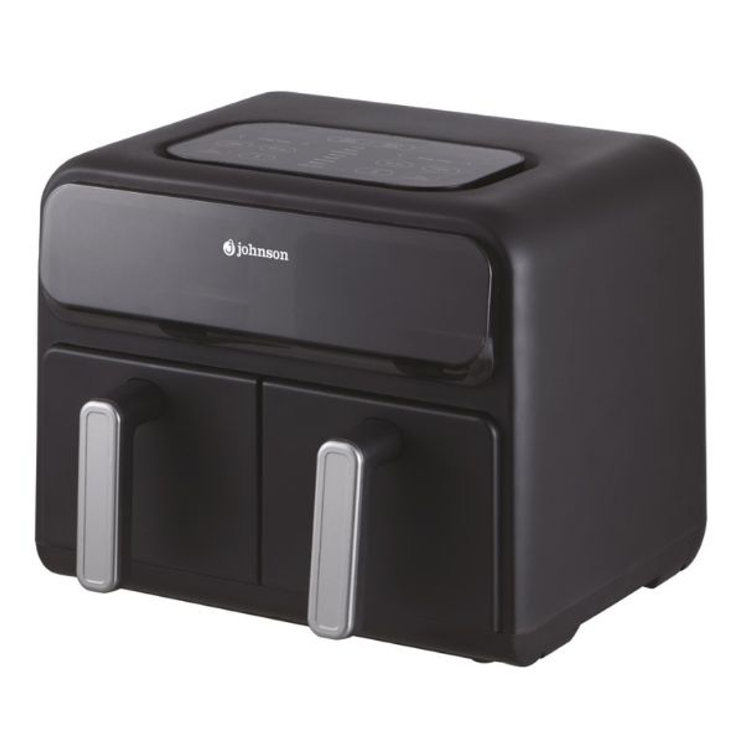 Freidora de aire Johnson 8 litros con doble cesta independiente y control táctil – 2400W | JFRY8DUO 2