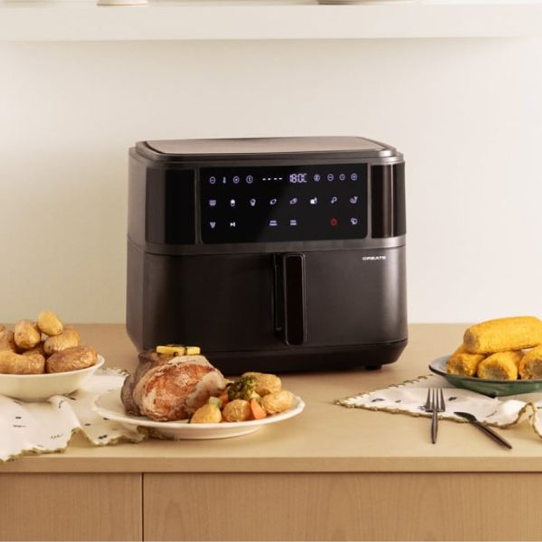 Freidora de Aire Dual 10L con Separador – Doble capacidad, doble versatilidad 1