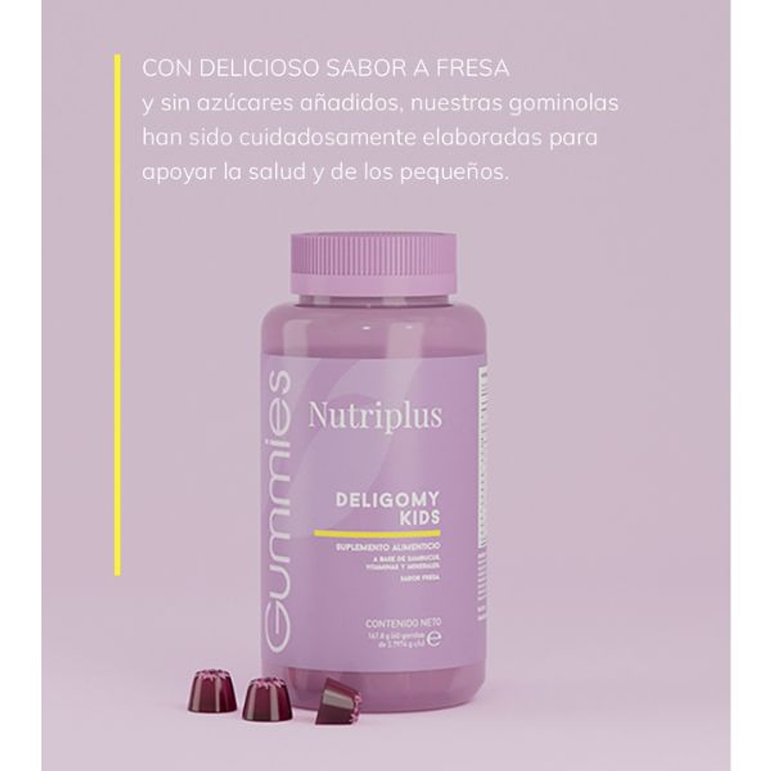 Gominolas Multivitamínicas Infantiles Deligomy Kids – 13 Vitaminas y Minerales + Extracto de Saúco Negro (Sambucus) 4