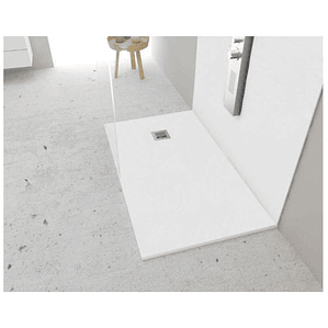 Plato de ducha extraplano Korman Slate 1400x800 mm blanco