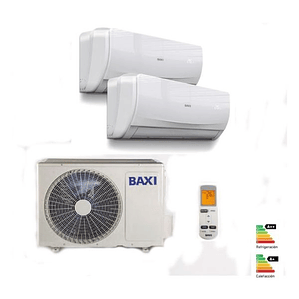 Conjunto Baxi MultiSplit 2x1 Anori JSGNW25+JSGNW25 con bomba de calor