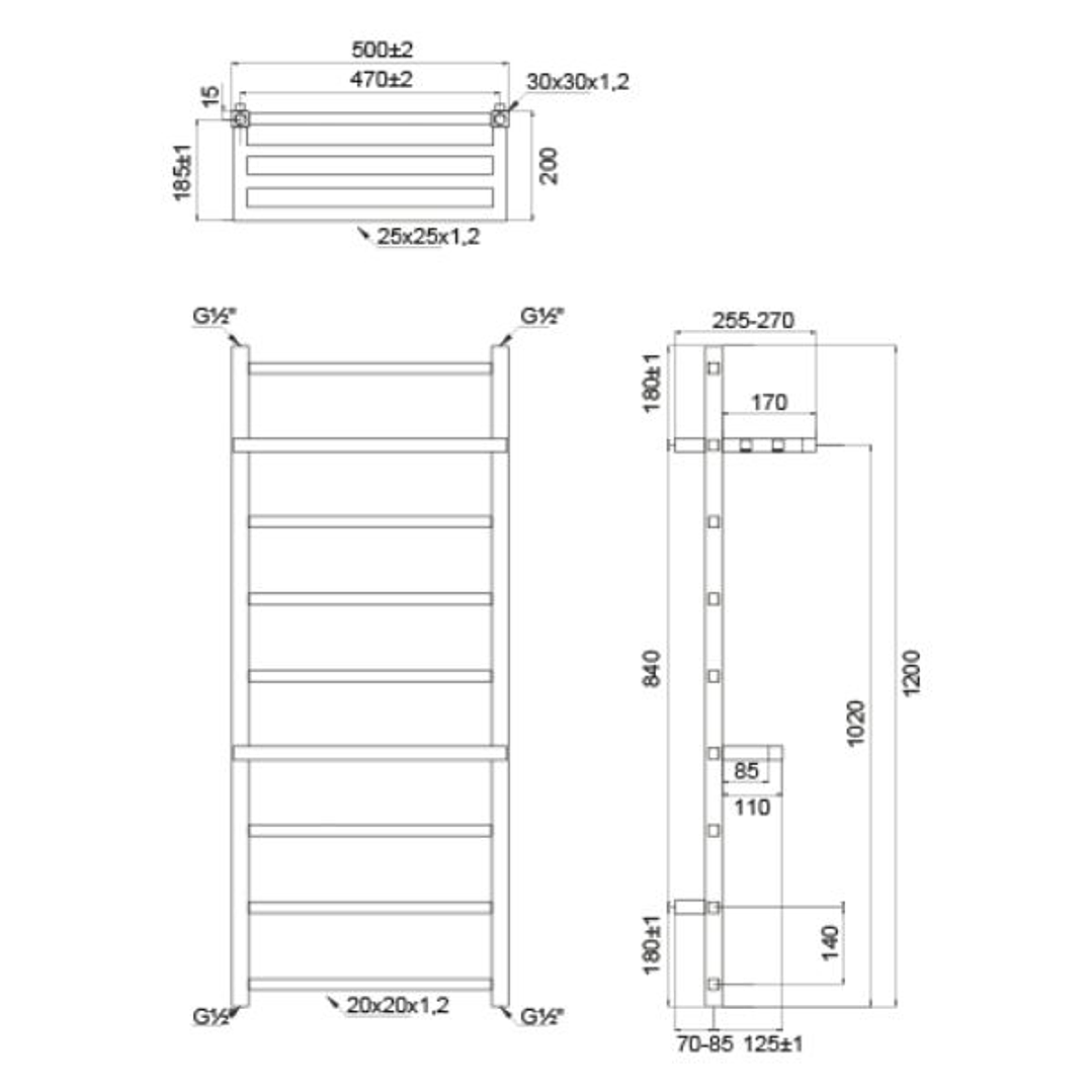 Radiador Toallero Eléctrico AGORA Classic Blanco o Cromado – Calor Eficiente con Diseño Vertical 4