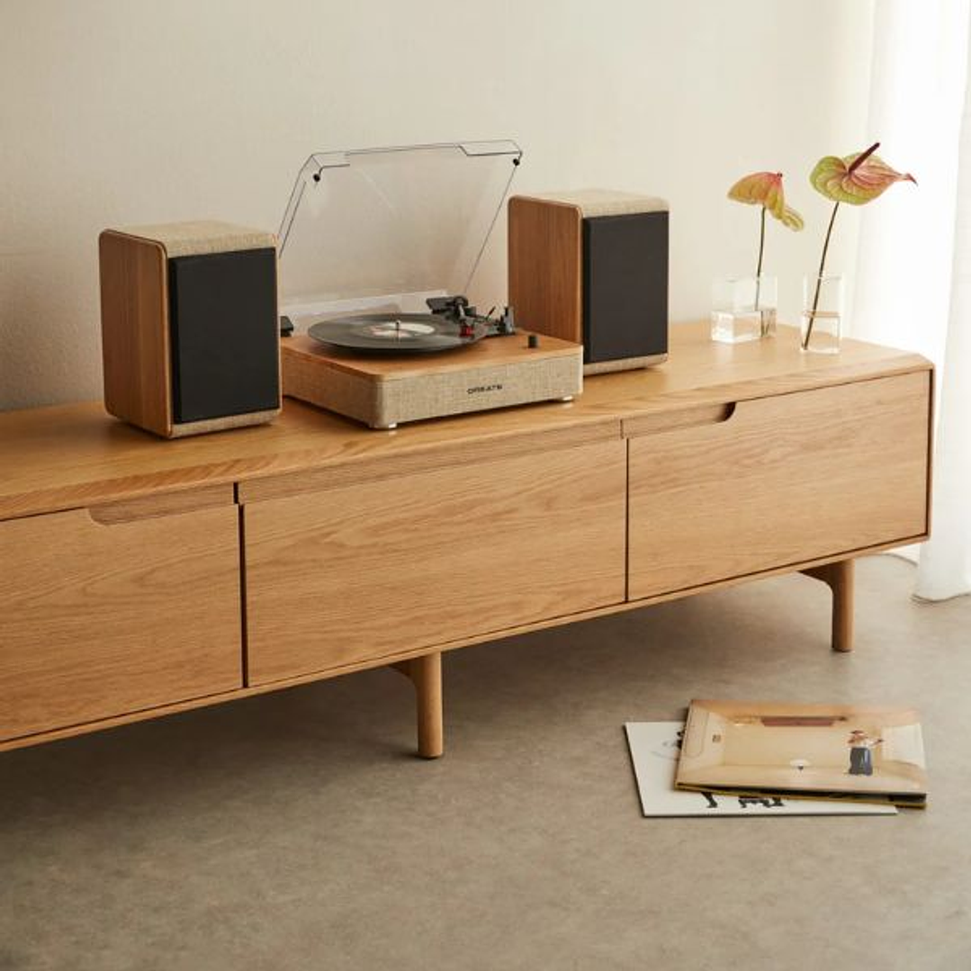 Tocadiscos con Altavoces Externos, Bluetooth 5.3 y Salida RCA – RECORD PLAYER PRO 5