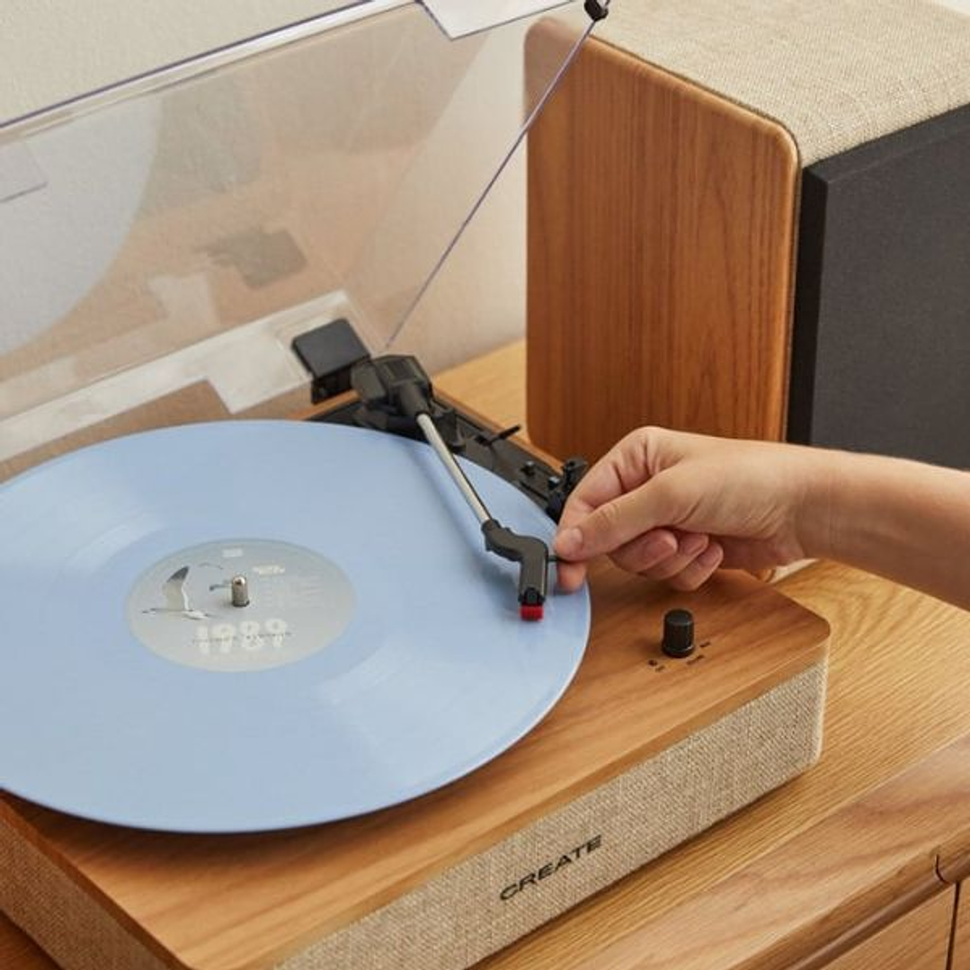 Tocadiscos con Altavoces Externos, Bluetooth 5.3 y Salida RCA – RECORD PLAYER PRO 10