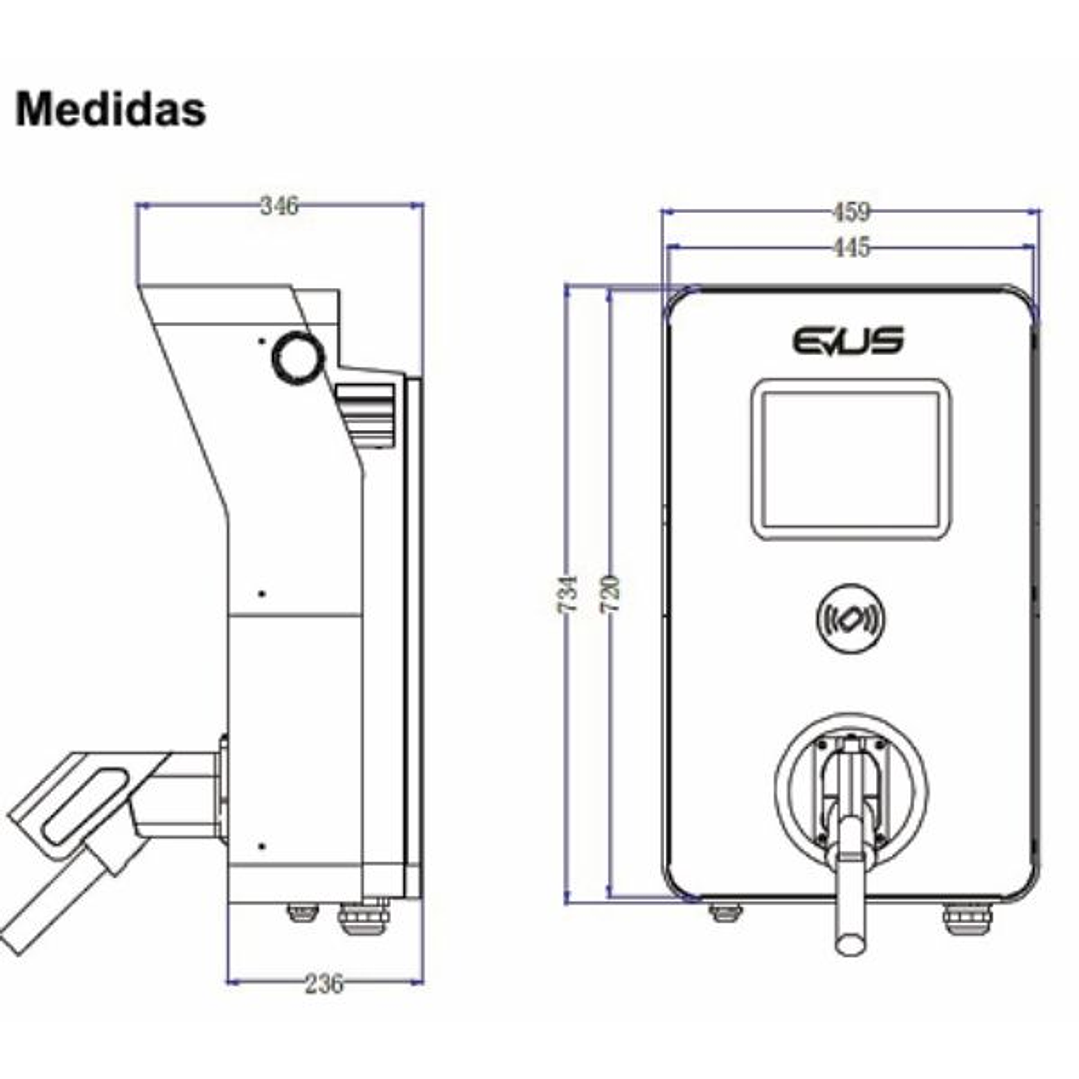 DC300 ULTRA – Estación de Carga Rápida DC 30kW con conector CCS2 5