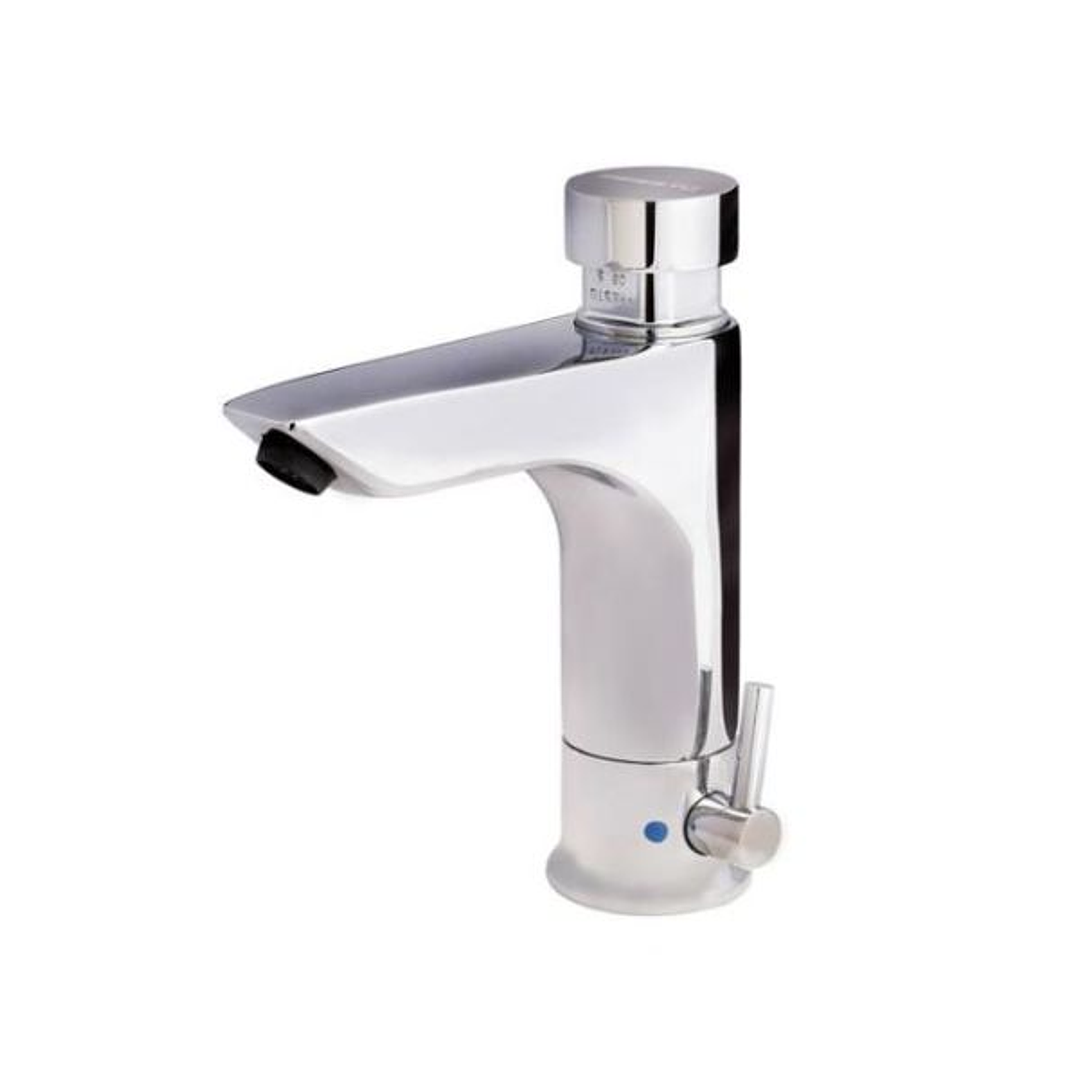 Grifo temporizado de lavabo Presto XT-LM sobre repisa, mezclador sin llave de paso 1