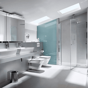 Taza de Inodoro Hall Adosada a Pared con Salida Dual – Color Blanco