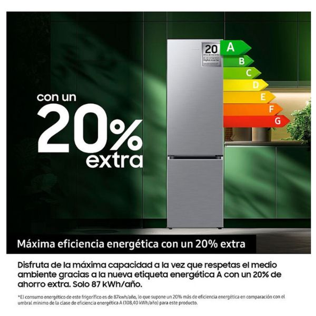 Frigorífico Combi Samsung RB38C7AGWS9/EF – Eficiencia Energética A con Máximo Frescor y Tecnología Inteligente 17