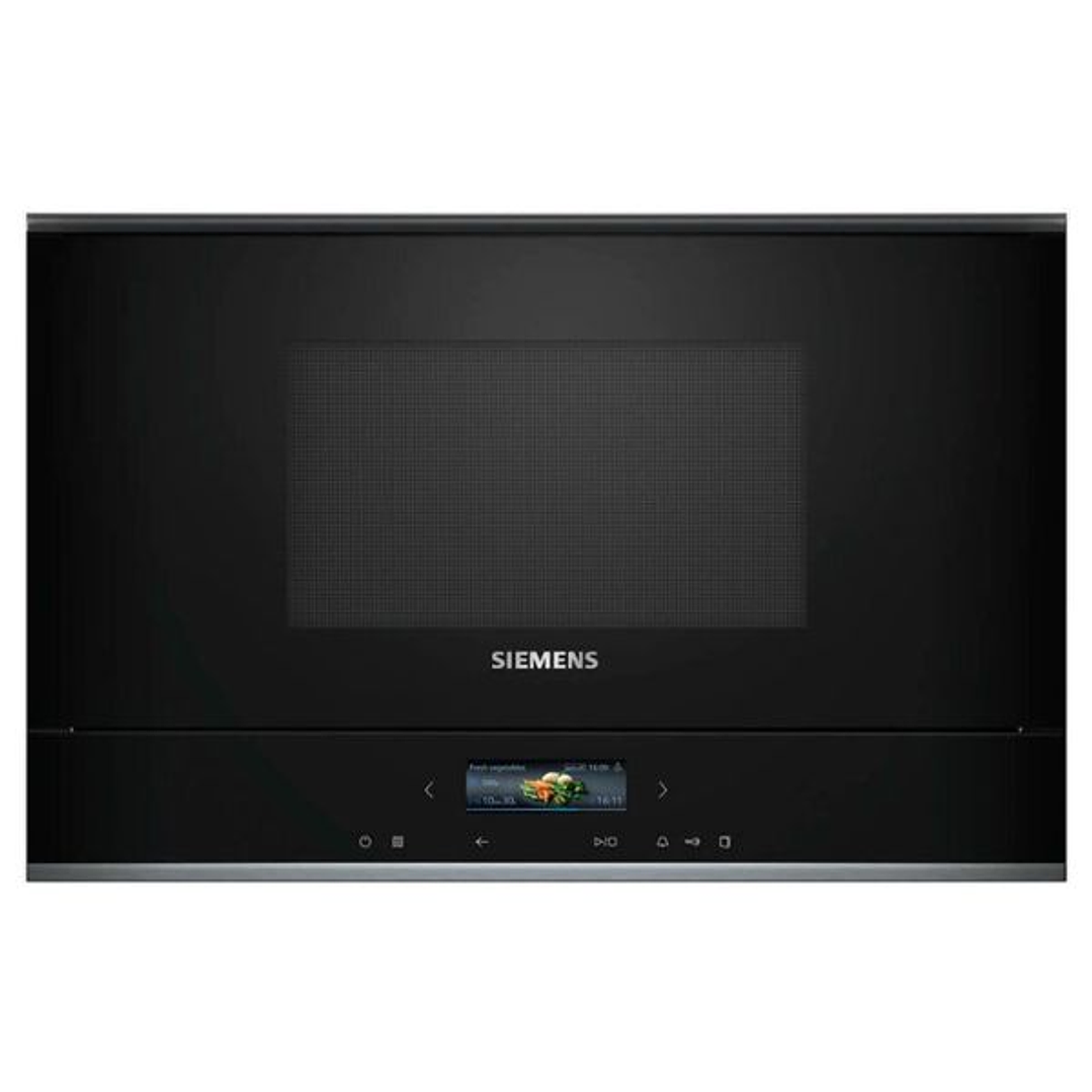 Microondas Siemens BF722R1B1 21L Negro – Compacto, Inteligente y Fácil de Limpiar 1