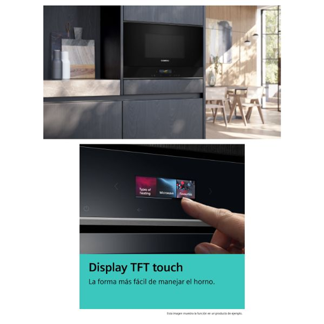 Microondas Siemens BF722R1B1 21L Negro – Compacto, Inteligente y Fácil de Limpiar 3