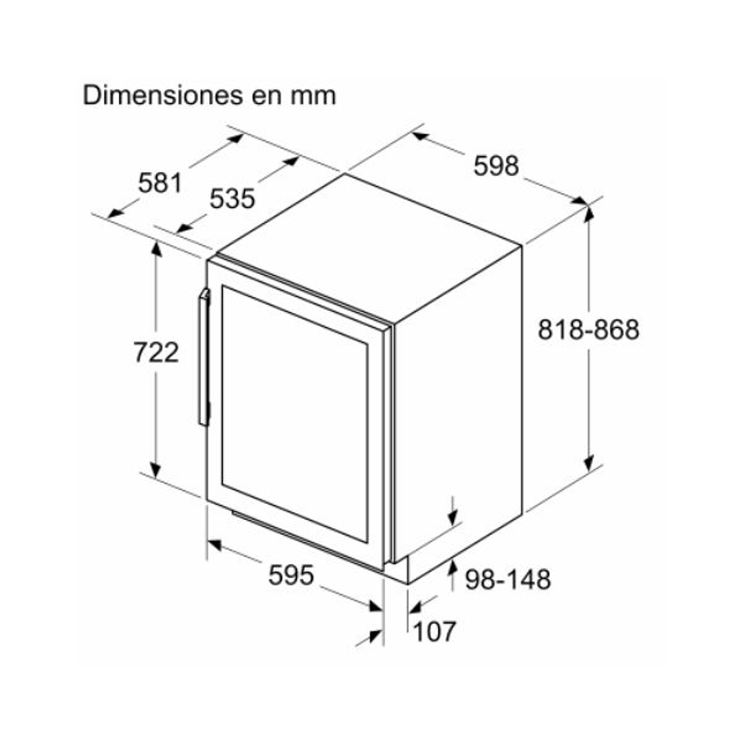Vinoteca Bosch KUW21AHG0 – Conservación Profesional para hasta 44 Botellas 9