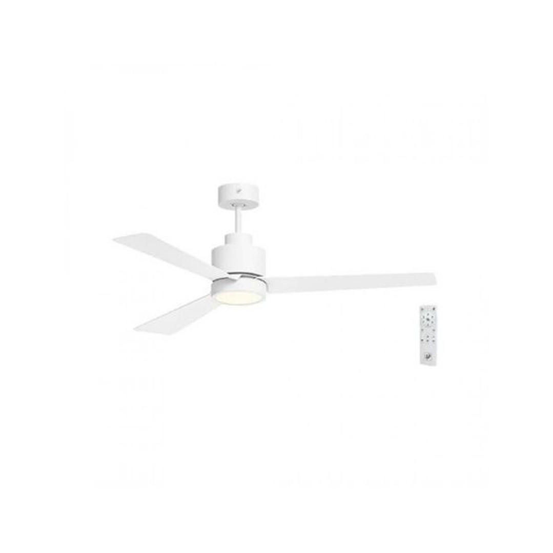 Ventilador de Techo S&P HTD-130 DC Blanco con Luz y Mando a Distancia 1