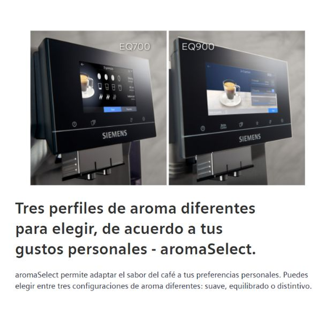 Cafetera Integrable Siemens CT718L1B0 iQ700 – Negro, con Depósito de Agua y Sistema de Leche Integrado 10