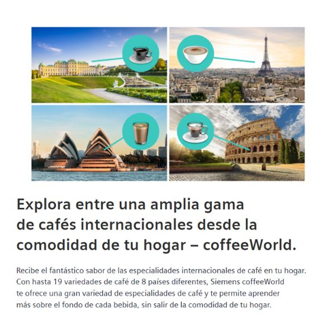 Cafetera Integrable Siemens CT718L1B0 iQ700 – Negro, con Depósito de Agua y Sistema de Leche Integrado 11