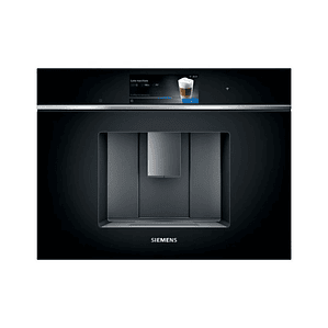 Cafetera Integrable Siemens CT718L1B0 iQ700 – Negro, con Depósito de Agua y Sistema de Leche Integrado
