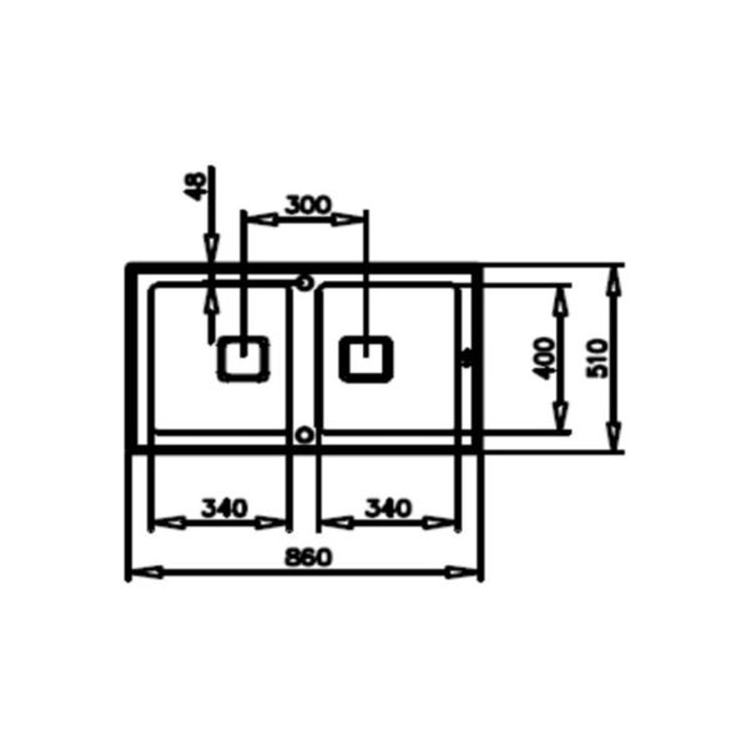 Fregadero de Cocina Teka PURELINE DIAMOND RS15 2C 86 Bajo Encimera | Vidrio Templado + Acero Inoxidable 18/10 | SilentSmart 7