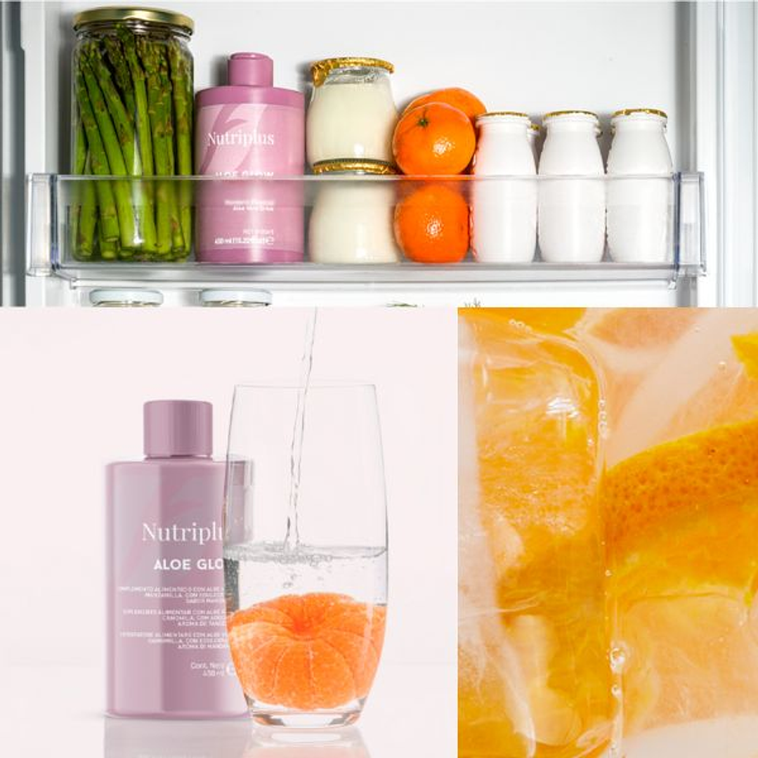 Nutriplus Aloe Glow Sabor Mandarina – 450 ml 2