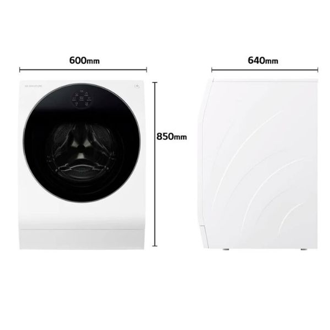 Lavadora Secadora LG SIGNATURE LSWD100E – 12/7 kg | 1600 rpm | Bomba de Calor | Blanca 4