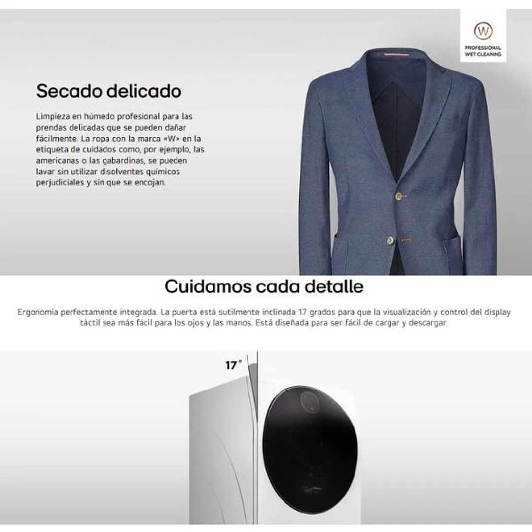 Lavadora Secadora LG SIGNATURE LSWD100E – 12/7 kg | 1600 rpm | Bomba de Calor | Blanca 15