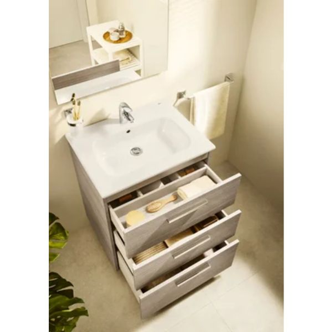Mueble de Baño Roca Victoria Family Unik – 60 y 80 cm | 3 Cajones | Con Lavabo Empotrable 1