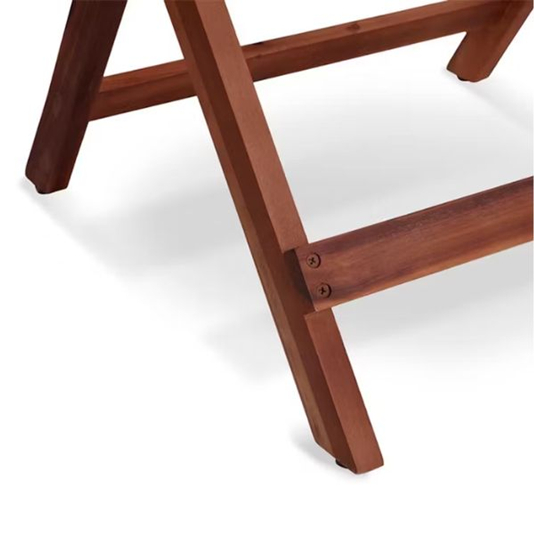 Mesa Plegable de Madera de Acacia 60x60x72 cm | Compacta, Resistente y Elegante para Exteriores 3