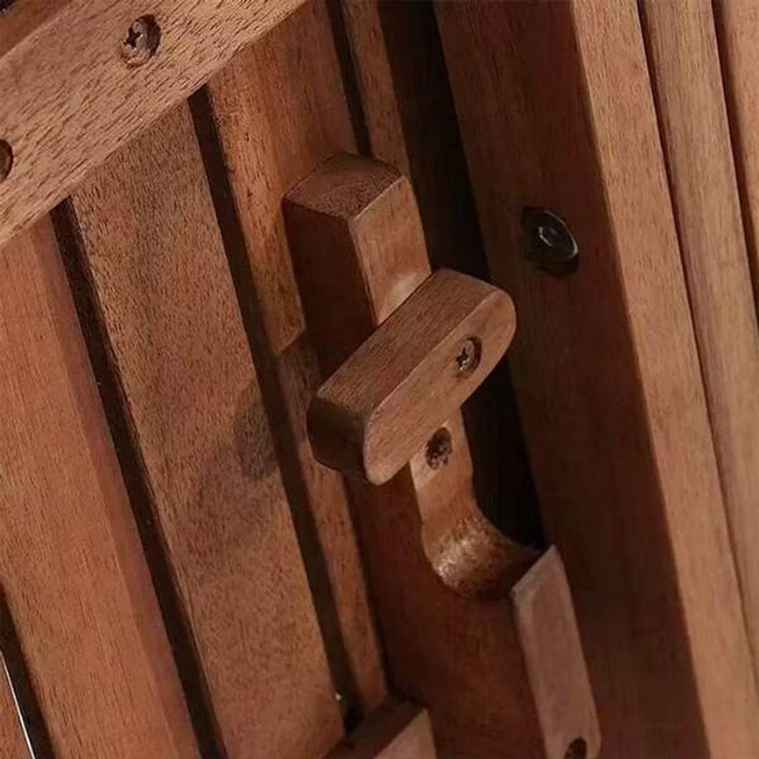 Mesa Plegable de Madera de Acacia 60x60x72 cm | Compacta, Resistente y Elegante para Exteriores 9