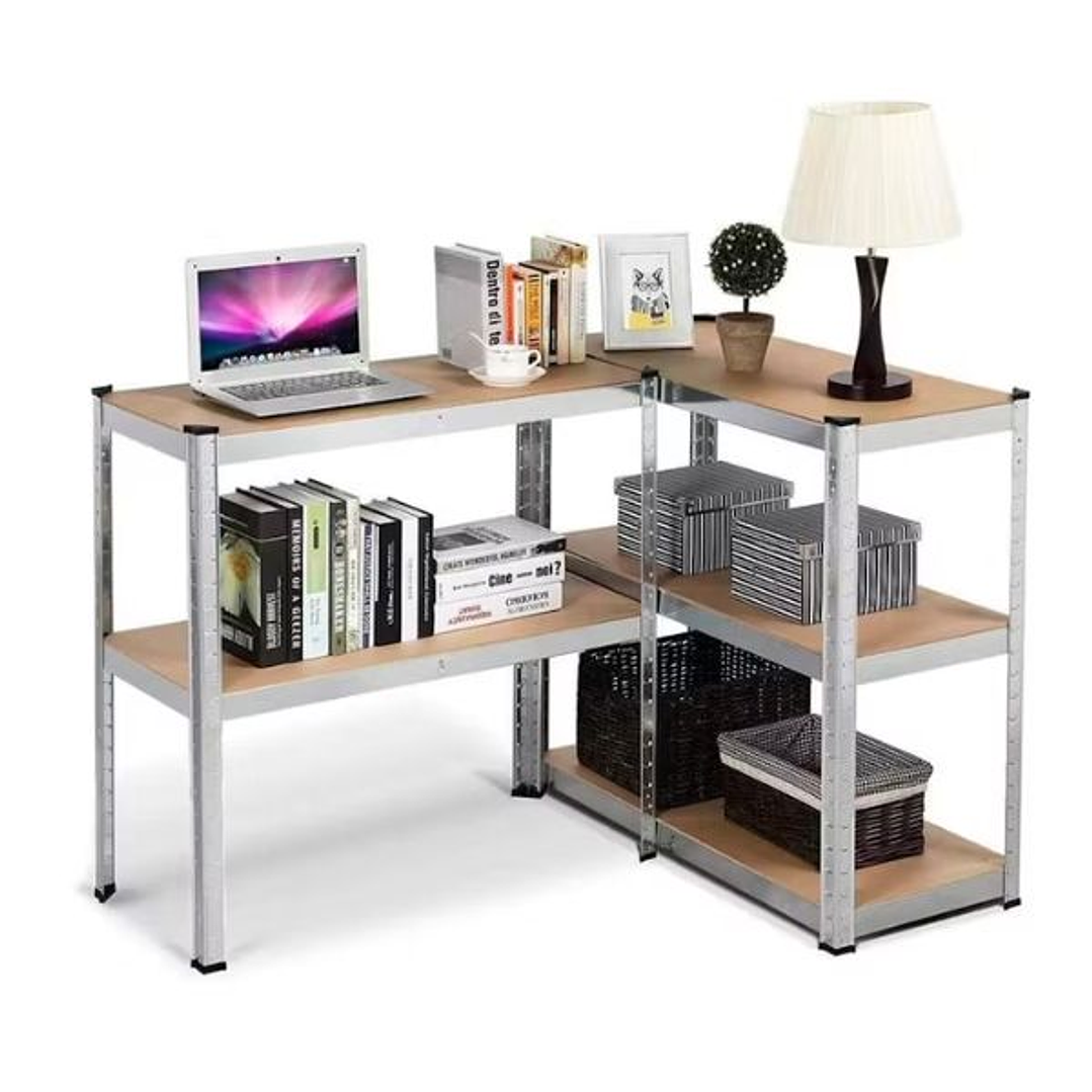 Estantería Metálica Acero Galvanizado 180x90x40cm, 5 Estantes Ajustables, 875kg Carga Máxima 1