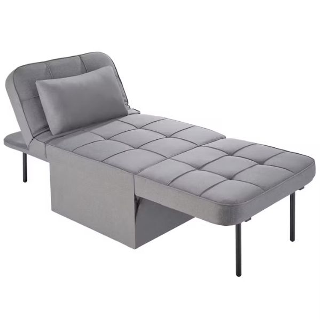 Puf Cama PONTO 4 en 1 Gris – Versatilidad y confort en cualquier espacio 5
