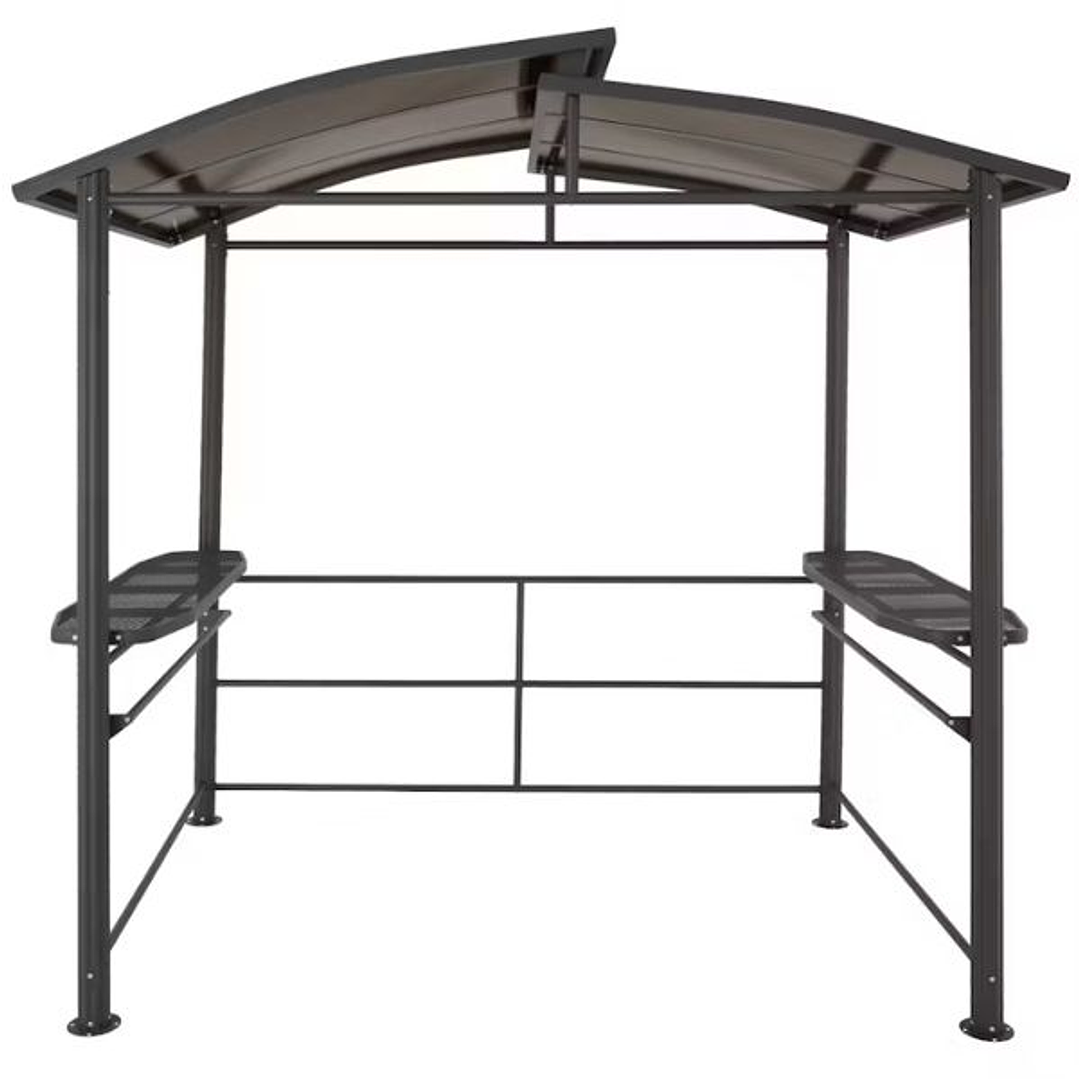 Carpa para Barbacoa Asado 2,4x1,5x2,34m gris | Protección y Funcionalidad en Exteriores todo el Año 6