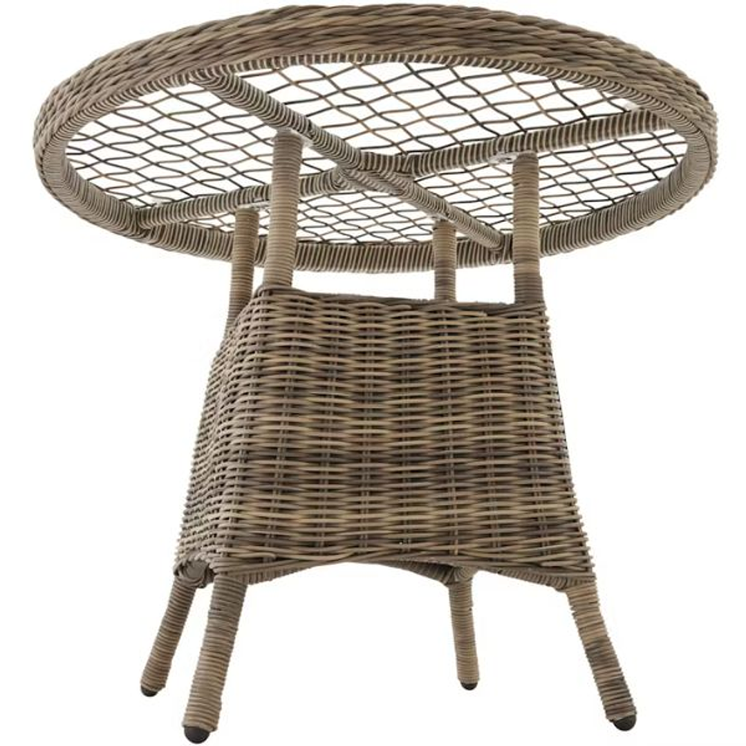 Conjunto de Jardín de Poliratán y Aluminio tectake 401765 – Estilo Natural y Alta Resistencia para Exteriores 4