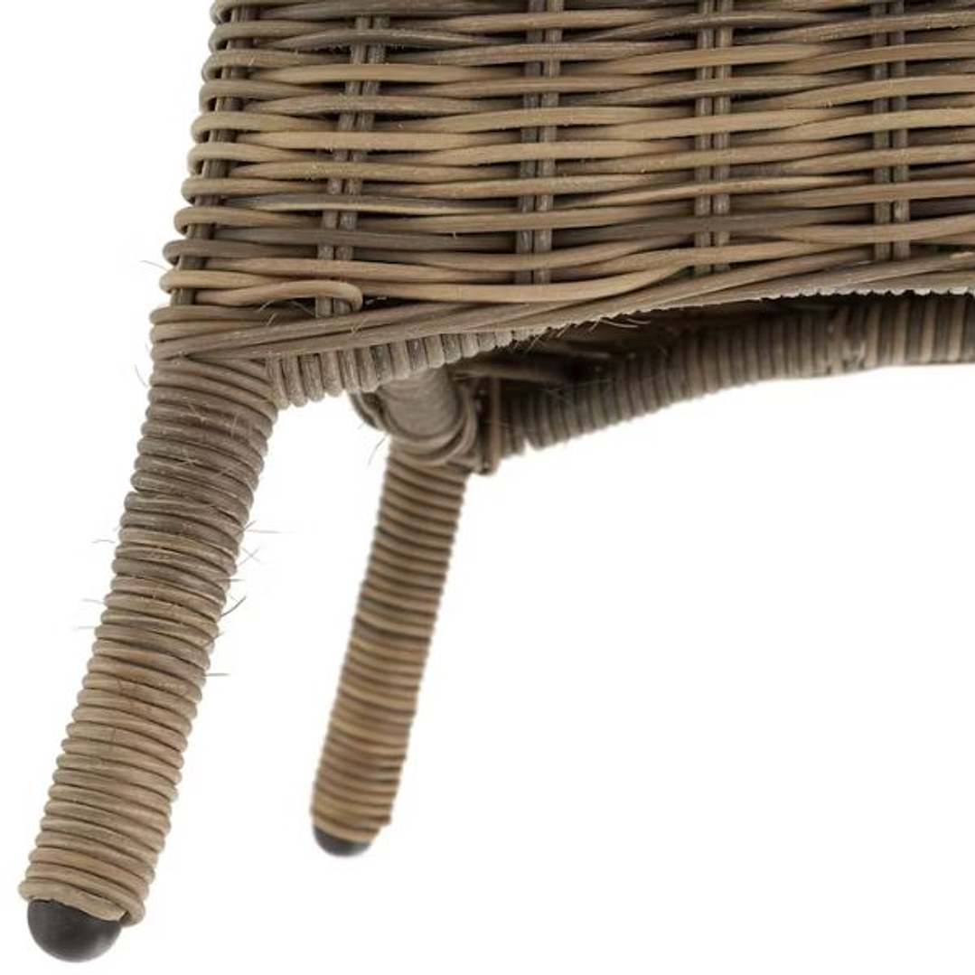 Conjunto de Jardín de Poliratán y Aluminio tectake 401765 – Estilo Natural y Alta Resistencia para Exteriores 6